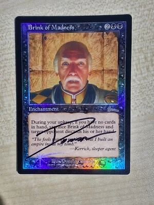 MTG Brink of Madness Urza Legacy Foil Signed Donato Giancola  - Image 1 of 2