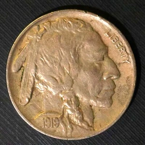 1919 5C Buffalo Nickel XF+ - Picture 1 of 2