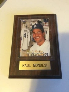1994 Los Angeles Dodgers Baseball Card Plaque Studio #70 Raul Mondesi - Picture 1 of 2