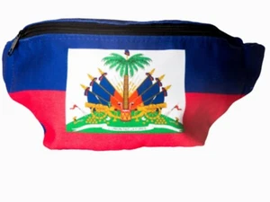 Riñonera Haití Bandera Haitiana Cintura Cartera Monedero Bolsa Mini Banner Unisex - Imagen 1 de 3