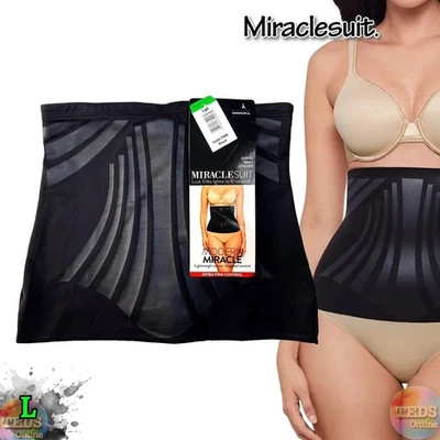 NWT Miraclesuit Women's L Modern Miracle Step-In Waist Cincher 2566 Black - Image 1 of 4