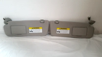 2008-2010 Hyundai Sonata Front Left & Right Illuminated Sun Visor Gray OEM Pair - Image 1 of 4