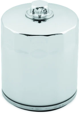 Filtro de aceite cromado Twin Power Twin Cam &amp; M8 con tuerca * Se adapta a Harley Davidson Foto 1 de 2