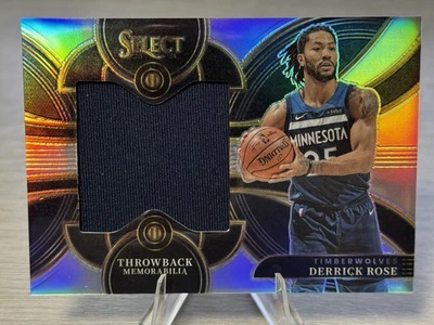🏀DERRICK ROSE 2023-24 Panini Select Throwback Memorabilia Silver Prizm #¡STAR!🏀 Foto 1 de 4