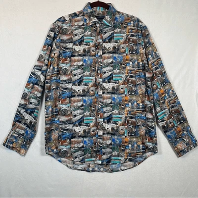 Camisa David Smith Australia Signature Calce Clásico Manga Larga Abotonada Talla M Foto 1 de 4