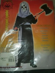 Halloween Zombie skeleton horror robe fancy dress costume kids 4-6 years BNIP - Picture 1 of 1