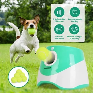 Automatic Dog Ball Launcher Dog Play Toy Ball Thrower Fetch Machine For All Dogs - Picture 1 of 12