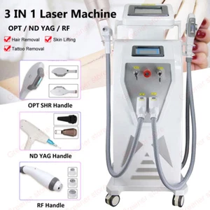 3IN1 OPT SHR IPL RF Tattoo & Haarentfernung ND YAG Laser Hautverjüngungsmaschine - Bild 1 von 16