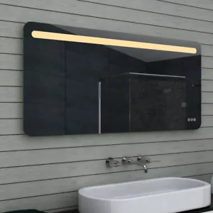 Design LED Wand Hänge Bad Licht spiegel dimmbar Touchs 40 60 80 100 120 140 x 65 - Bild 1 von 26