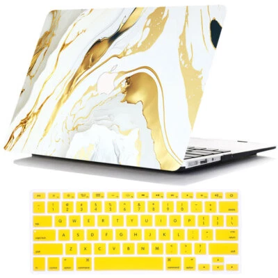 大理石彩色保护壳 适用于 Macbook M5 Pro 14 Air 13 15 11 16 12 英寸 +键盘保护套 — 第 1/4 张图片