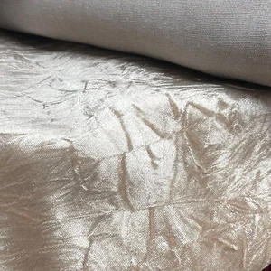 Bling Velvet Fabric Upholstery Furniture Covering Sofa Bed Pub Seating 60" BEIGE - Picture 1 of 2