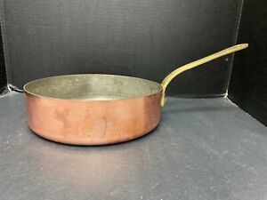 Copper Pan Tin Lined Saute 9.5" Made in France