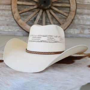 Justin Straw Cowboy Hat Draco 20X - Picture 1 of 4