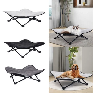 Portable Camping Dog Bed Elevated Raised Pet Dog Cat Sleeping Bed with Carry Bag - Picture 1 of 14