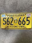 1981-82 Pennsylvania License Plate - S62 665 -  Nice!