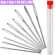 9PCS Knitters Wool Needles Large Eye For Easy Threading Darning Sewing Tapestry