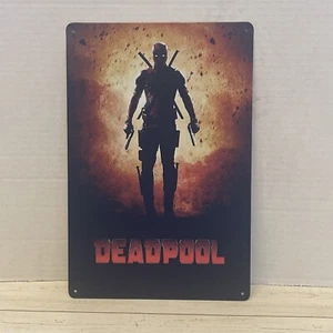 Deadpool Movie Metal Poster ManCave Comic Wall Art Decor - Picture 1 of 1