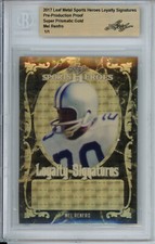 2017 LEAF METAL SPORTS HEROES LOYALTY SIGNATURES MEL RENFRO AUTO Proof 1/1