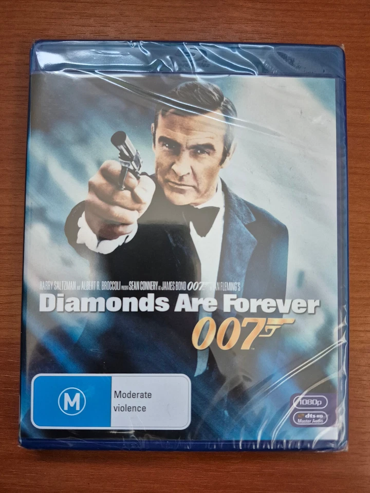 DIAMONDS ARE FOREVER BLU RAY - NEW & SEALED JAMES BOND 007 FREE POST - image 1 of 1