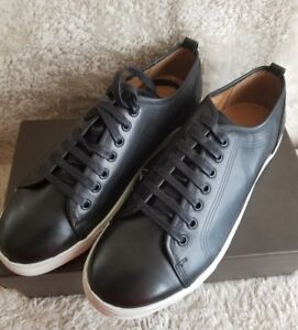 Florsheim Forward Lace Up Low Top Black and White Casual Leather Sneakers 10.5