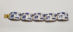 Vintage modernstes Glieder Cloisonne Armband Schmuck Valentinstag Ostern Geschenk lesen - Bild 1 von 12