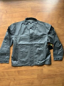Vintage NWT Marithe Francois Girbaud X Frame Black Denim Jean Jacket Men’s 2XL - Picture 1 of 10