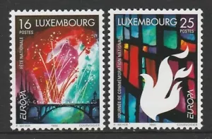 LUXEMBOURG - 1998 EUROPA complete set of 2 MNH - National Festivals - Bild 1 von 1