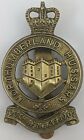 British Army; Northumberland Hussars White Metal Cap Badge By Gaunt