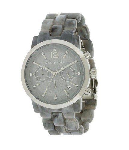 Michael Kors MK6310 Audrina Grigio Acetato Cronografo Quarzo Donna 43MM NUOVISSIMO