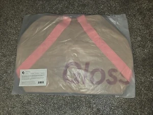 Glossier Duffle Beauty Bag Tote Brown Pink Desert Rose Zip Canvas - Picture 1 of 3