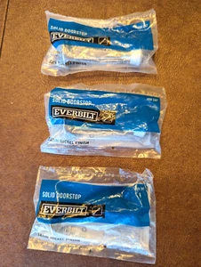 💥NEU! Menge 3 Everbilt Satin Nickel Finish Massive Türstopper # 489 247 - Bild 1 von 4