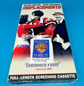 The Replacements - VHS VCR Video Tape - Screening Copy - Warner Rental Direct