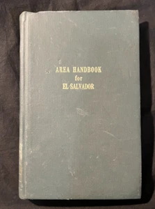 Area Handbook for El Salvador - 1st Edition- 1971 - First Printing - Picture 1 of 5