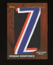 2005 Topps In The Name Pedro Martinez Jumbo 4-Color Letter Z Patch 1/1 Mets