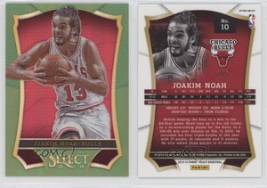 2013-14 Panini Select Green Prizm /5 Joakim Noah #10