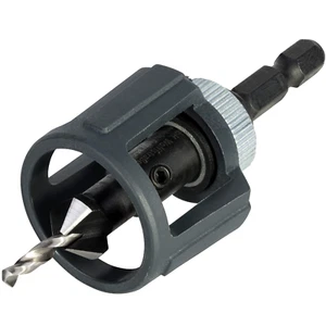 Wolfcraft 4392000 Vorbohrer mit Senker und Tiefenstopp für Holz Ø 3,2 - 12 mm - Bild 1 von 2