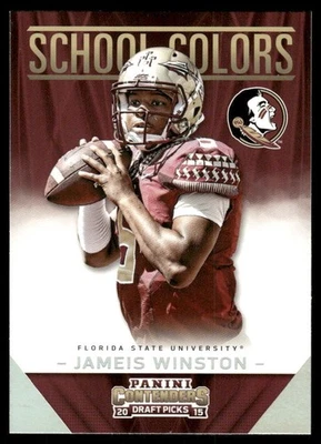 2015 Panini Contenders Draft Picks - School Colors Jameis Winston #2  - Image 1 of 2