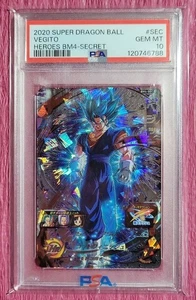 Bandai Super Dragon Ball Heroes Vegito BM4 SEC PSA10 Official Card Item - Picture 1 of 2