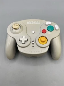 Nintendo DOL-004 WaveBird Wireless Controller No Receiver Grey Yellowed - Picture 1 of 13