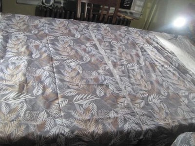 Cortinas Cortinas Nuevas 56"" x 63"" Gris Ambersonne con Patter Blanco y Dorado Foto 1 de 4