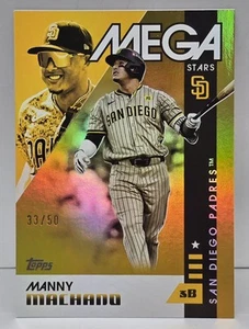2025 Topps Series 2 MANNY MACHADO Mega Stars GOLD REFRACTOR /50 #MS2-3 Padres SP - Bild 1 von 2