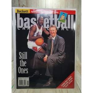 Michael Jordan / Larry Bird Beckett Basketball Karte monatlich Nov 1998 Cover - Bild 1 von 7