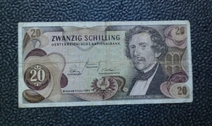 Austria 20 Schillings 1967 Circulated Condition Foreign Banknote Pick #142 - Picture 1 of 2