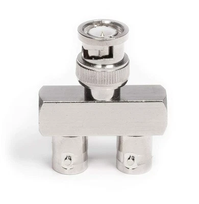 Divisor BNC - Extensión de cable coaxial conector macho a hembra (doble) - Paquete de 25 Foto 1 de 4