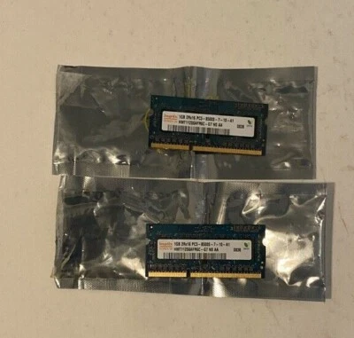 2 Hynix 1GB 2Rx16 PC3-8500S-7-10-A1 HMT112S6AFR6C-G7N0AA LAPTOP MEMORY RAM  - Image 1 of 3