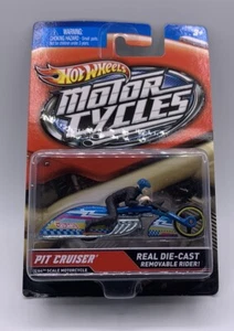 2011 Hot Wheels Motor Cycles Pit Cruisers Die cast Removable Rider New Rare - Picture 1 of 4