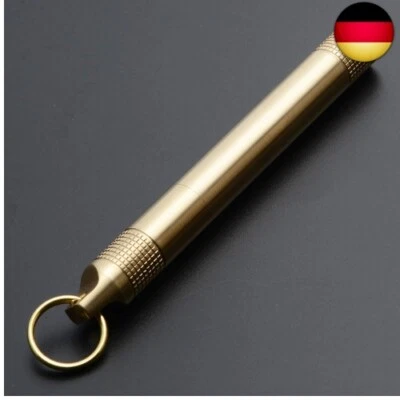 TOPHOMER Pillendose aus Messinglegierung, wasserdicht, Schlüsselanhänger, M