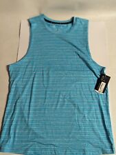 NWT Men's XERSION QUICK DRI SLEEVELESS MUSCLE SHIRT sz Small fitted, Blue