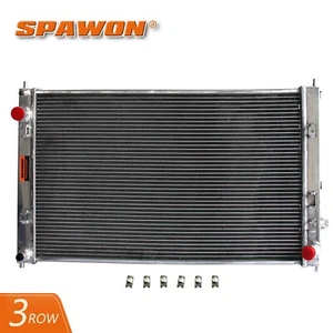 3 Row 13582 SPAWON Radiator For 2016-2021 Honda Civic LX EX EX-L EX-T 1.5L L4 MT - Picture 1 of 8
