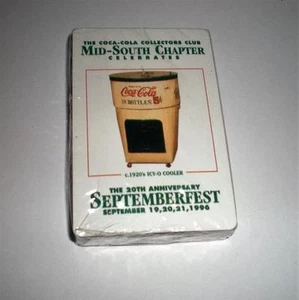 NEW NEVER OPENED COCA COLA '96 MIDSOUTH CHAPTER TCCCC COKE DECK OF PLAYING CARDS - Picture 1 of 1